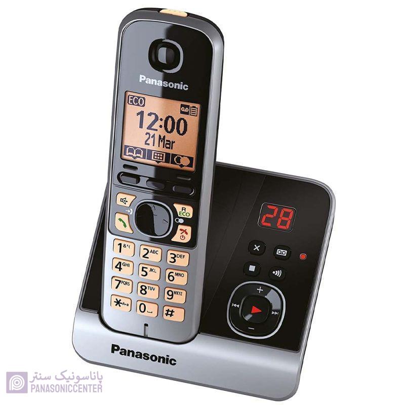 تلفن بی سیم پاناسونیک مدل KX-TG6721منو فارسی کارکرد در زمان قطع برق 2سال گارانتی